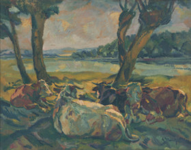 Cows Resting, around 1929.