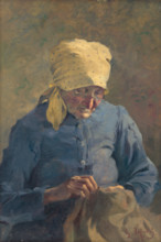 Old Woman Sewing, 1907.