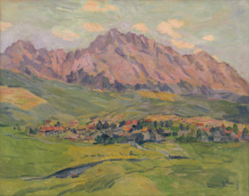 The Sub-Tatran Village - Mengusovce, around 1935.