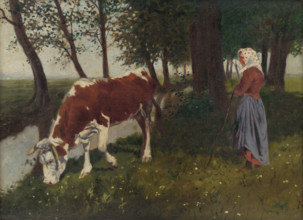Shepherdess, around 1909.