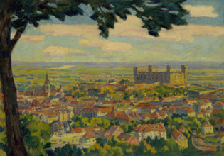 Bratislava from Nový Svet, around 1934.