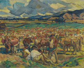 The Cattle Market in Helpa, around 1934.