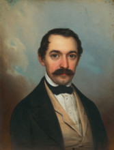 Portrait of a man with moustache, 1847.