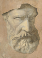 Head study, 1854-1855.