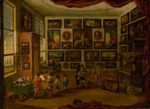 Kunstkammer, 1660-1680. Cabinet of curiosities.