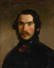 Portrait of a Man in Dark Clothes, 1840-1860.
