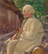Portrait of an old man, c1920.
