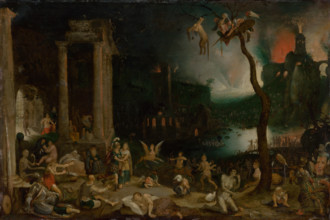 Aeneas and the Cumaean Sibyl in the Underworld, around 1604.