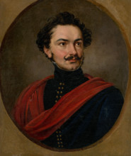Portrait of a man with moustache, 1826.