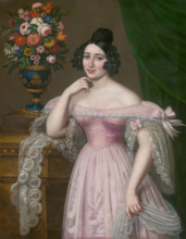 Portrait of Róza Theresia, 1836. (Princess of Esterházy-Galantha, daughter of Paul Prince of