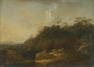 Landscape with shepherds, 1640-1650.
