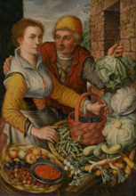 Couple with Vegetables and Fruit, 1559.