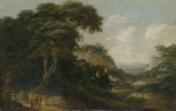 Landscape with figures, 1720-1730.