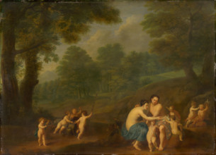 Venus and Adonis (love scene), 1731.