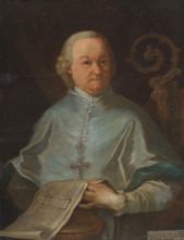 Portrait of Abbot Andrej Sauberer, Provost of the Premonstratensian Church in Jasov, 1777. Cleric