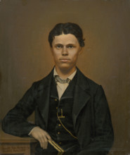Study of a Portrait of a Young Man with a Book, 1865.