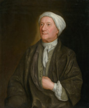 Portrait of a man in a dressing gown, 1730-1740.