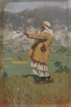 Woman from Cicmany in Folk Costume, 1926.