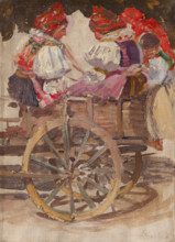 Carrying away the quilts, 1903.