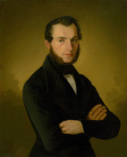 Portrait of A. Jupp, a citizen of Podebrady, 1845.