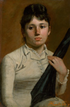 Woman with an umbrella, 1886.
