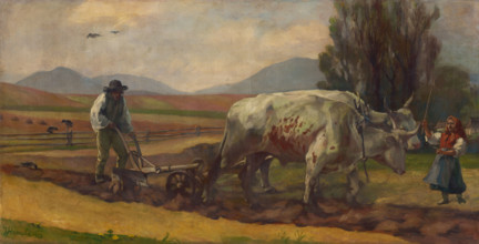 Ploughing, 1913.