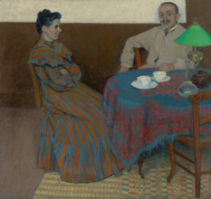 Married Couple at the Table, 1900-1905.