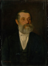 Portrait of an old man with grey beard, 1880.