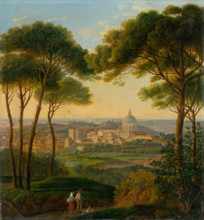 View of an Italian city, c1860.