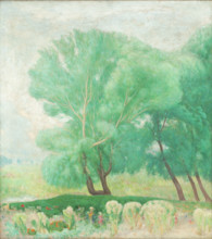 Landscape with trees, c1920-1928.