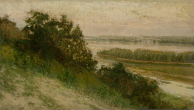 Nightingale Island near Ilok, c1905. River scene in Croatia.