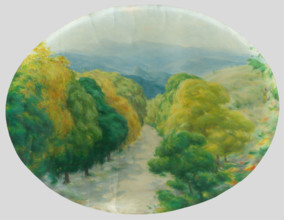 Avenue of trees, 1920-1925.