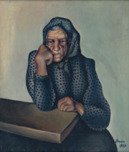 Worry (Old Woman Leaning on Arm), 1927.