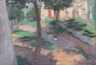 By the church, 1912.