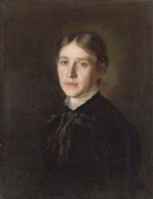 Portrait of Mrs. Boorová, 1884. Possibly the wife of the artist.