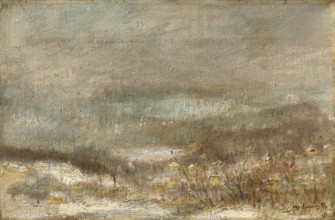 Winter Bleak Landscape, about 1900.