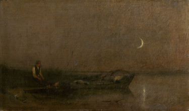 Fishing by Moonlight, 1880-1900.