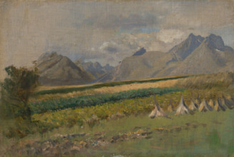 The High Tatras from Strázky, 1878-1880.