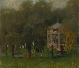 Gazebo in the Park in Strázky. Forest Scenery, 1875-1885.
