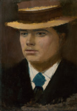 Young Man in a Straw Hat, 1900-1910.