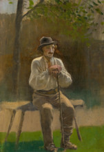 Seated Peasant, 1875-1880.