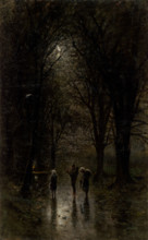 Night Travellers at a Cross (Road through the Woods), 1880-1882.