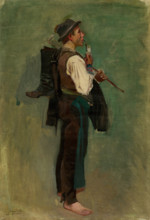 Young Man with Pipe, around 1880-1885.