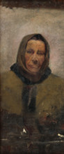 Portrait of an Old Woman in a Fur Coat, 1895-1900.