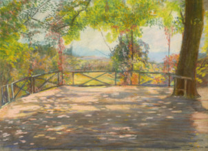 Motif in Park, around 1900.