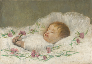 Dead Nephew's Head. Dead Nephew Ladislav Stefan Eduard Filip Czóbel, around 1890.