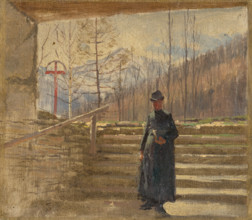 Study of Walking Priest, 1880-1900.