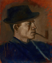 Man in Blue Smoking, 1880-1900.