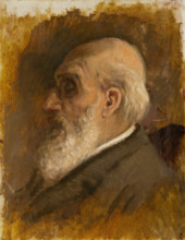 Painter's Father Profile with Pince-nez, 1890-1895.