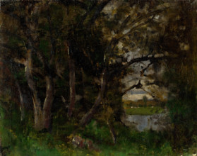 Early Evening Motif in a Park in Strázky, 1895-1900.